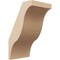 Ekena Millwork 5-inch W x 6-inch D x 10-inch H Funston Rough Cedar Woodgrain TimberThane Knee Brace, Primed BRCUR05X06X10FSTRCPR - alternate 1
